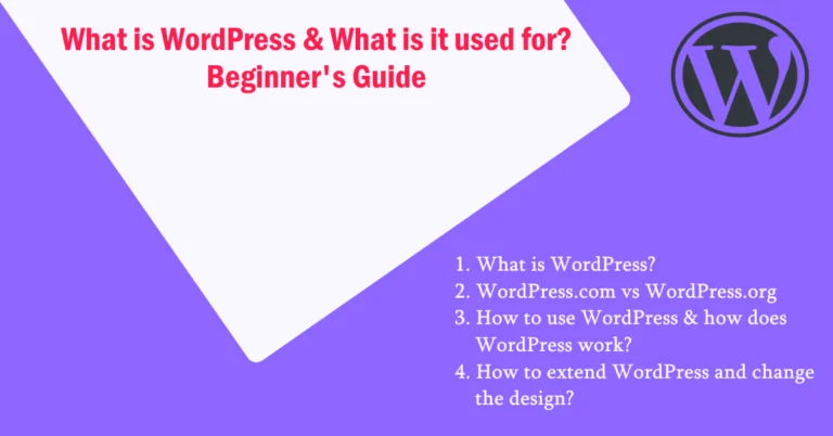 What is WordPress & What is it used for? Beginner's Guide