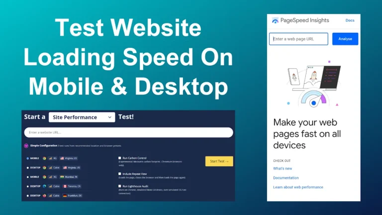 Testing website loading speed on both mobile and desktop is crucial to ensure a smooth and optimized user experience. website loading speed is a critical aspect of web development and optimization.